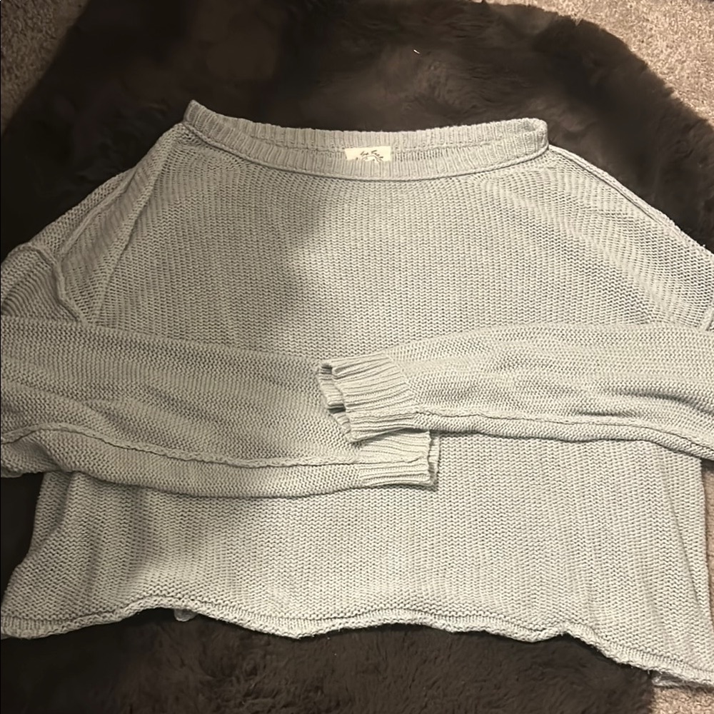 Free People Light Blue Women's Sweater